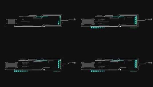 科技感文字字幕条指示线背景未来智能炫酷高清在线视频素材下载