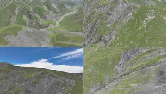西藏那曲市山脉自然风光高清在线视频素材下载