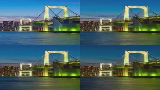 东京大桥延时拍摄高清在线视频素材下载