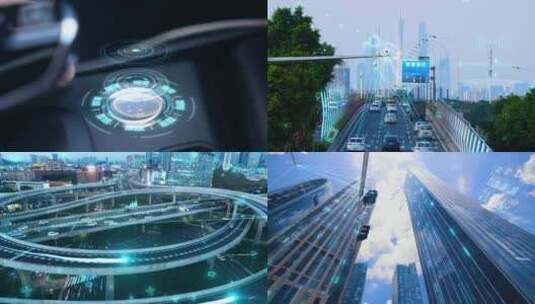 智慧交通 城市交通系统高清在线视频素材下载