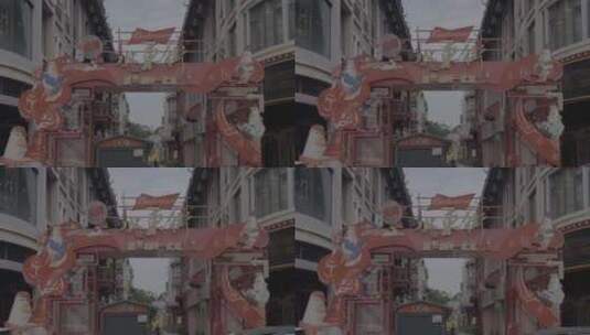 惠州东江街历史古建高清在线视频素材下载