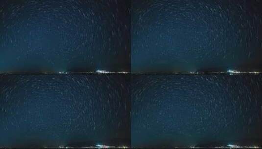 洱海星空星轨延时高清在线视频素材下载