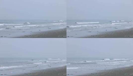 大海沙滩海浪高清在线视频素材下载