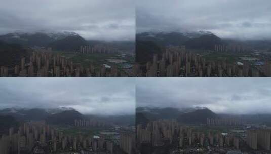 福建连江县潘渡镇的雨后景色高清在线视频素材下载