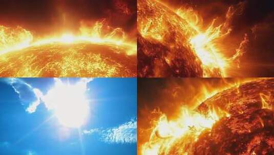 太阳耀斑爆发高清在线视频素材下载