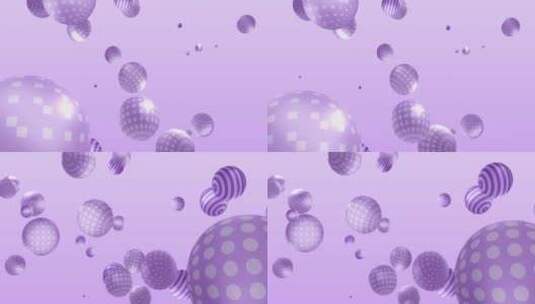 3款紫色球体动画（ae模板）高清AE视频素材下载