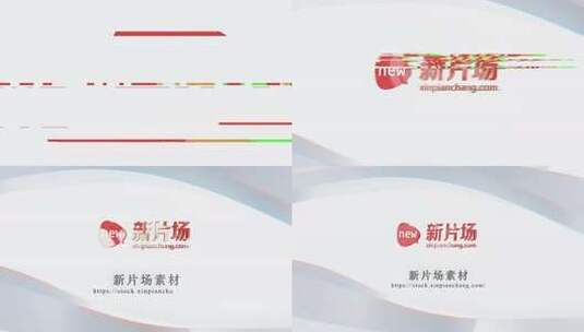 简洁彩条汇聚LOGO演绎高清AE视频素材下载