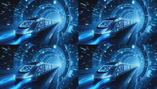 地铁时空隧道穿梭4K高清在线视频素材下载