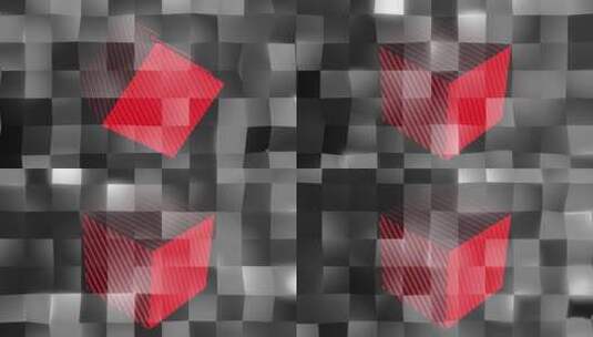 4K方块马赛克立方体旋转抽象VJ循环背景高清AE视频素材下载