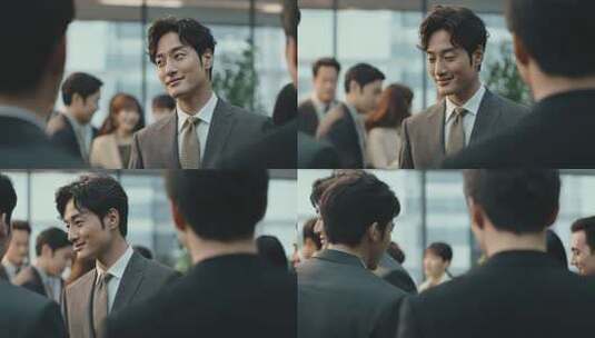 商务合作商务人士商务签约商务握手商务办公高清在线视频素材下载