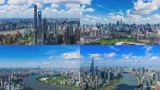 上海地标延时航拍延时4K宣传素材高清在线视频素材下载