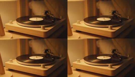 复古唱片机唱片音乐素材高清在线视频素材下载
