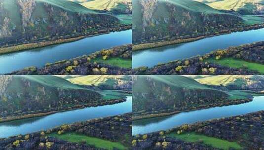 河流湿地自然景观高清在线视频素材下载