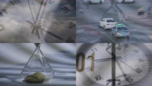 时间时钟意境抽象概念时间流逝飞逝延时地产高清在线视频素材下载