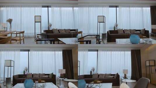 室内设计现代客厅布置，温馨舒适高清在线视频素材下载