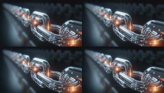 互联互通区块链技术概念展示高清在线视频素材下载