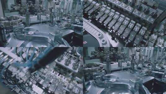 工业机械自动化设备特写高清在线视频素材下载