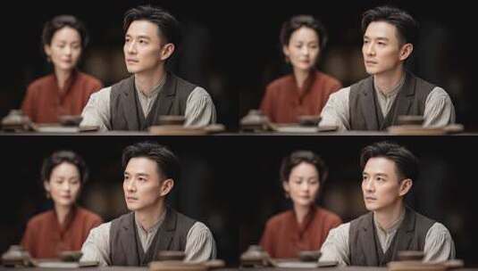 民国时期人物肖像展现历史的厚重与人文情怀高清在线视频素材下载