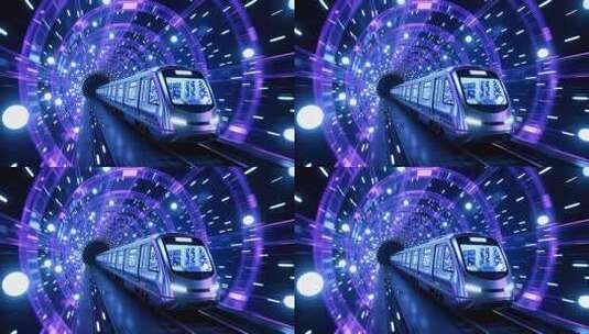 地铁时空隧道穿梭4K高清在线视频素材下载