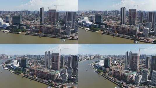 中国广东省广州市荔湾白鹅潭建筑群高清在线视频素材下载