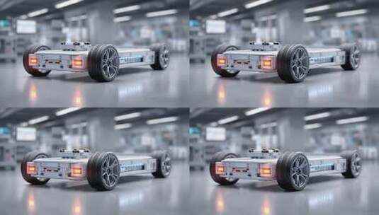 电动汽车底盘系统创新技术展示高清在线视频素材下载