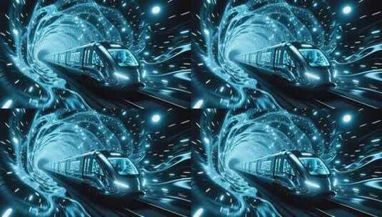 地铁时空隧道穿梭4K高清在线视频素材下载