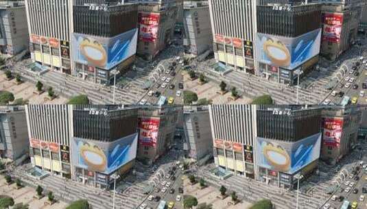 重庆观音桥步行街延时摄影高清在线视频素材下载
