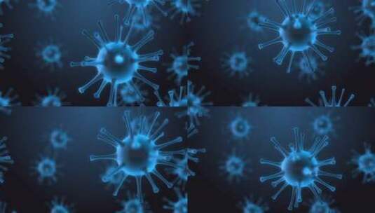 病毒微观展示素材高清在线视频素材下载