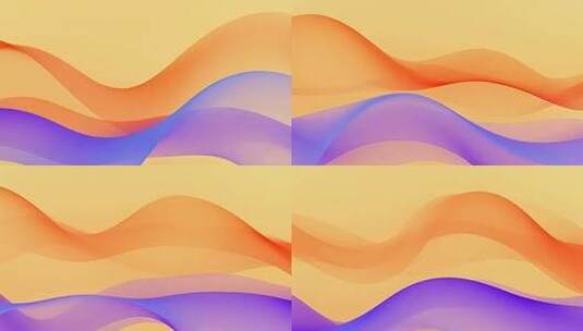 彩色动感波浪抽象背景素材高清在线视频素材下载