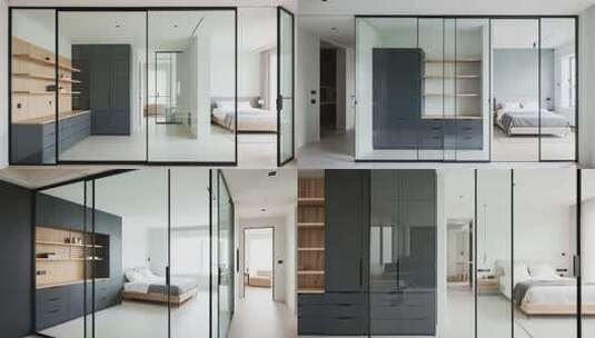 现代简约风格室内空间高清在线视频素材下载