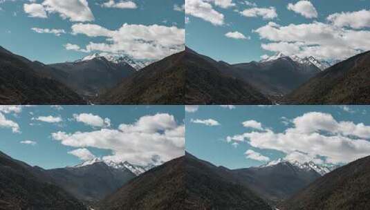 雪山自然风光全景高清在线视频素材下载