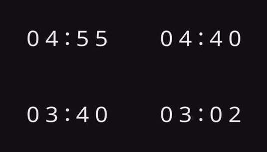 5分钟倒计时带透明通道高清在线视频素材下载