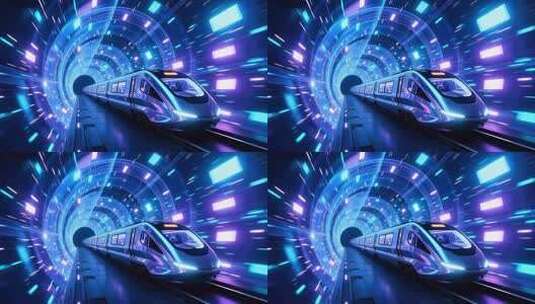 地铁时空隧道穿梭4K高清在线视频素材下载