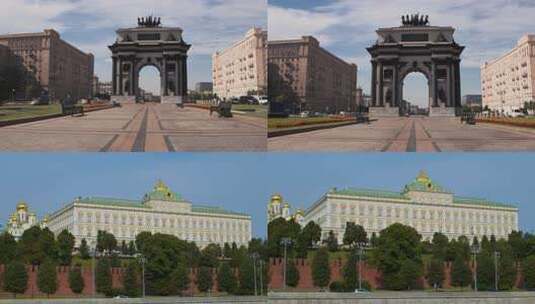 俄罗斯莫斯科标志性建筑高清在线视频素材下载