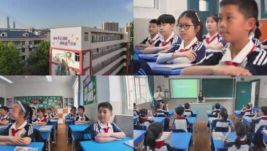 小学生 校园 生活2高清在线视频素材下载