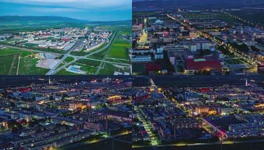 海晏夜景航拍大景视频素材高清在线视频素材下载