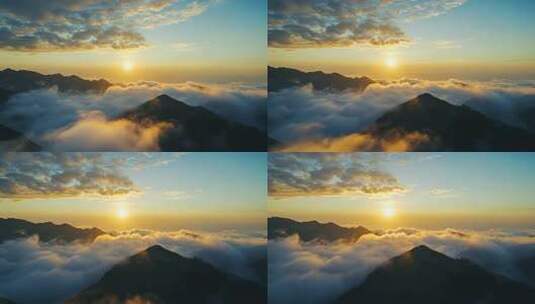 云海日出壮丽山河高清在线视频素材下载