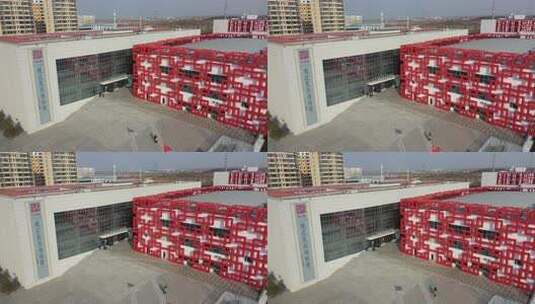 榆林民歌博物馆高清在线视频素材下载