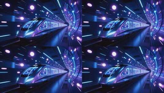 地铁时空隧道穿梭4K高清在线视频素材下载