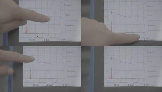 手指点击屏幕数据图表画面高清在线视频素材下载