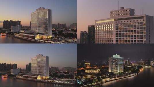 广州白天鹅宾馆高清在线视频素材下载