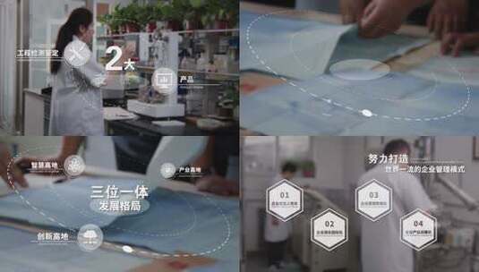 企业简约业务板块分类介绍高清AE视频素材下载