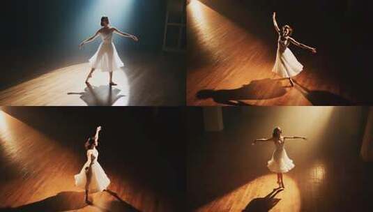 舞者舞台舞蹈特写高清在线视频素材下载