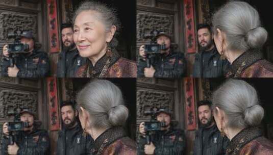 剧组拍摄中国传统文化人物特写高清在线视频素材下载