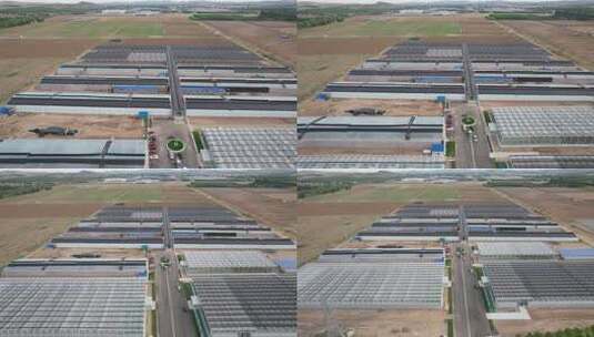 航拍农业大棚全景高清在线视频素材下载