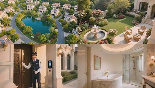 豪宅别墅奢华生活富豪尊贵体验地产广告片头高清在线视频素材下载