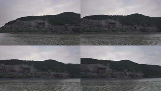 洛阳市世界文化遗产龙门石窟高清在线视频素材下载