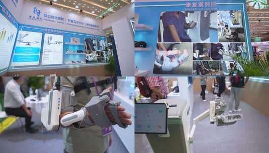 康复器械 康复辅助 智能医疗高清在线视频素材下载