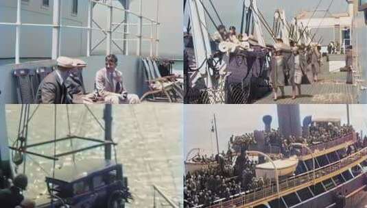 上世纪欧洲轮船高清在线视频素材下载
