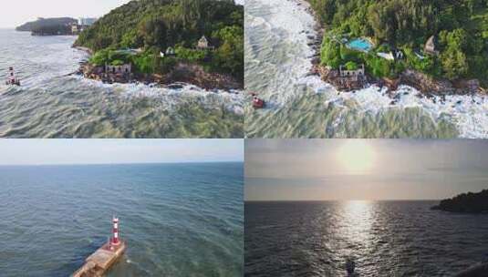 北海冠头岭风光航拍视频素材高清在线视频素材下载